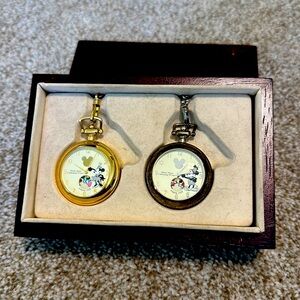 Mickey & Minnie Pocketwatch Set - Celebrating 70 Years